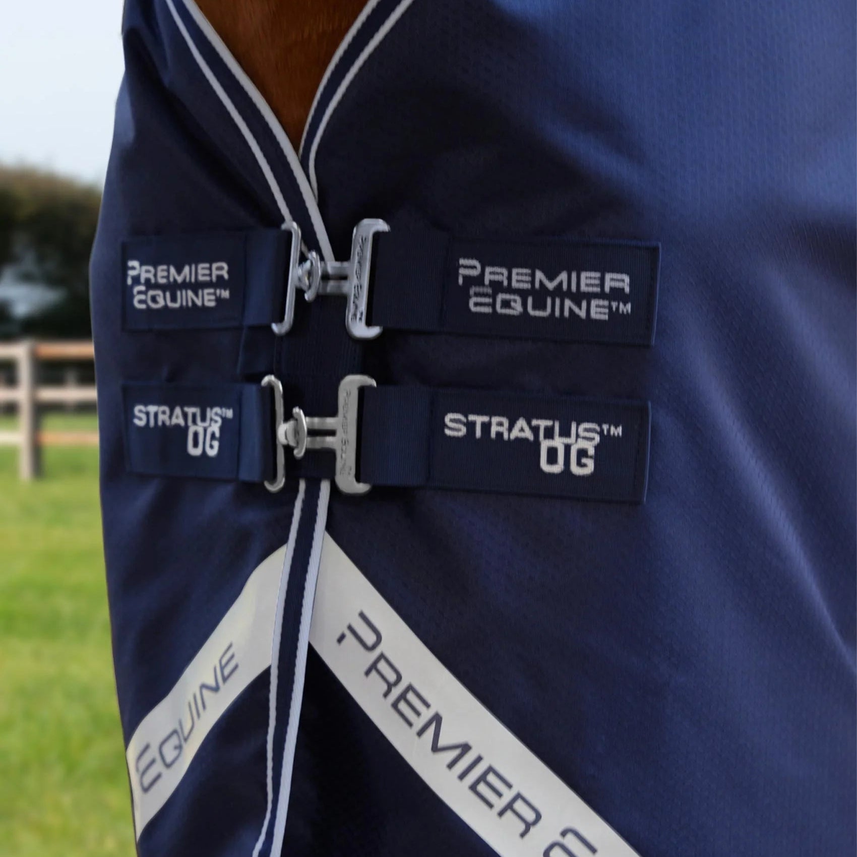 Premier Equine Stratus 600D Series 0g Original Turnout Rug Navy