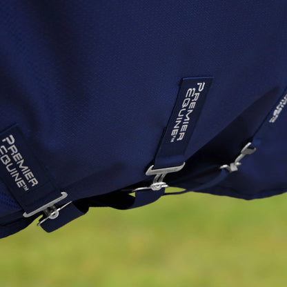 Premier Equine Stratus 600D Navy Turnout Rug with Neck Cover