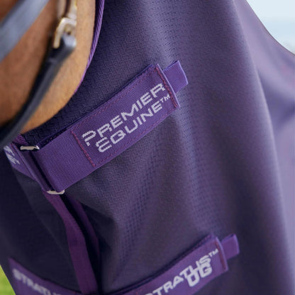 Premier Equine Stratus 600D Series 0g Turnout Rug with Classic Neck Cover Purple
