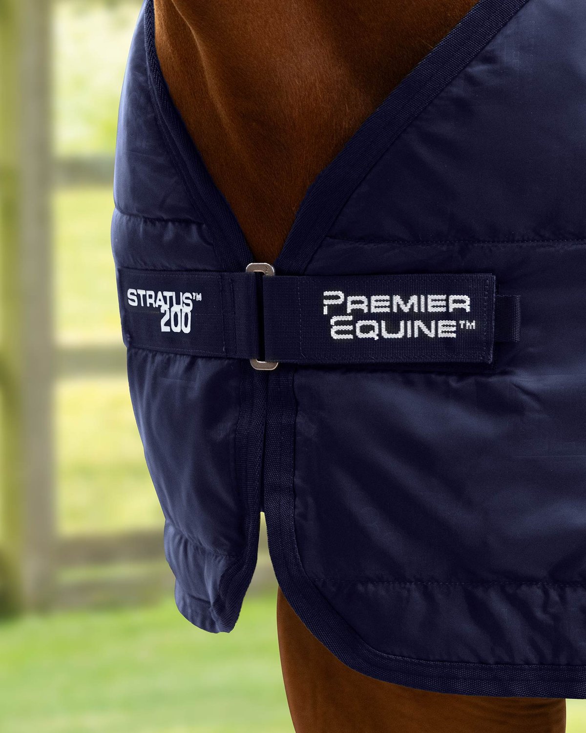 Premier Equine Stratus 200g Horse Rug Liner - Navy. Breathable horse rug liner for Stratus rugs.
