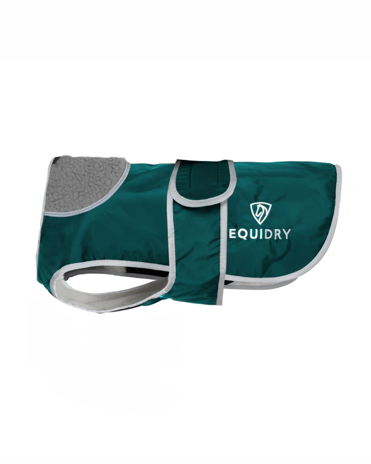EQUIDRY Waterproof Dog Coat Teal/Grey