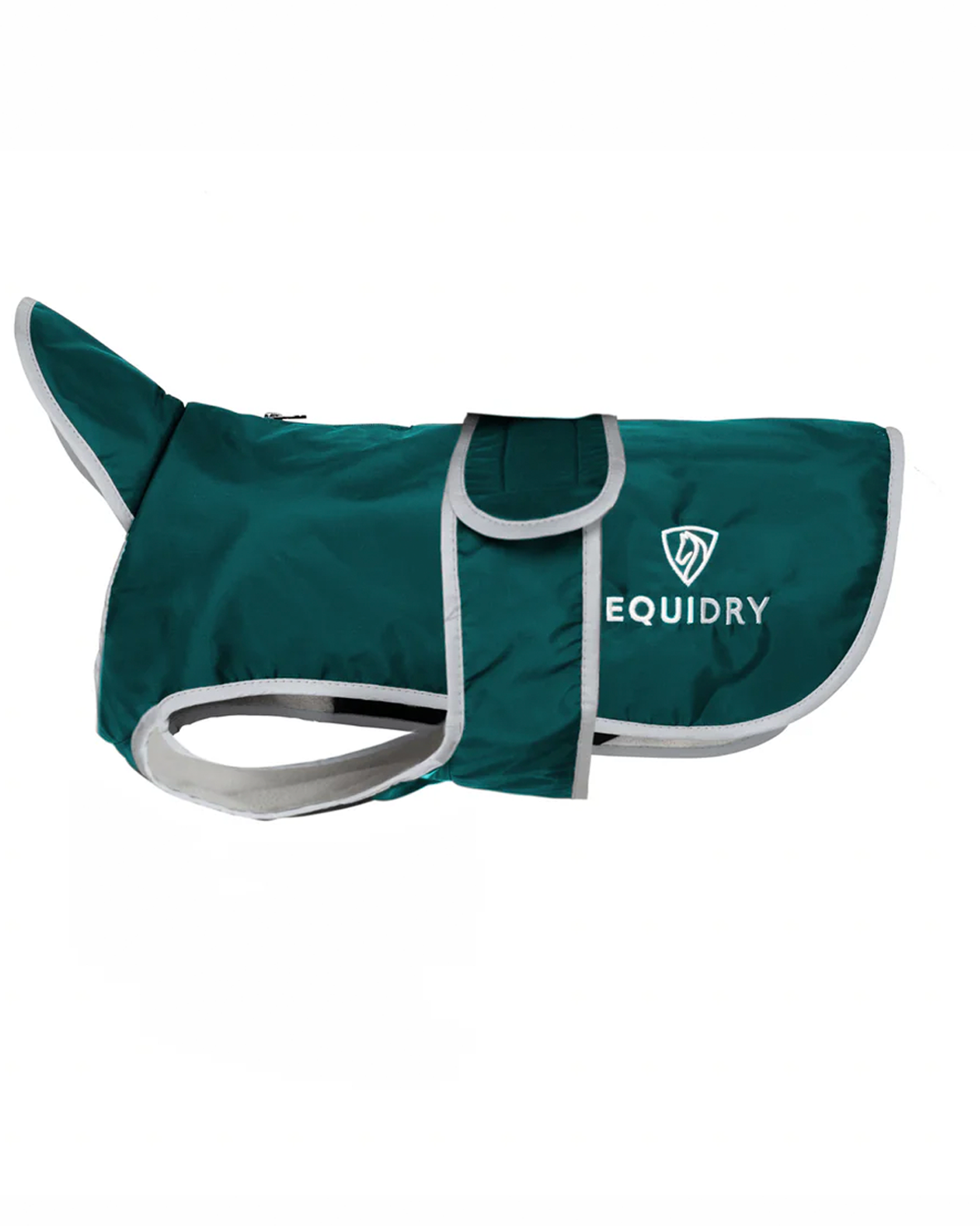 EQUIDRY Waterproof Dog Coat Teal/Grey