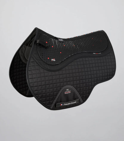 Premier Equine Tech Grip Pro Anti-Slip Black Saddle Pad for Jumping - Close Contact, General Purpose, Equine