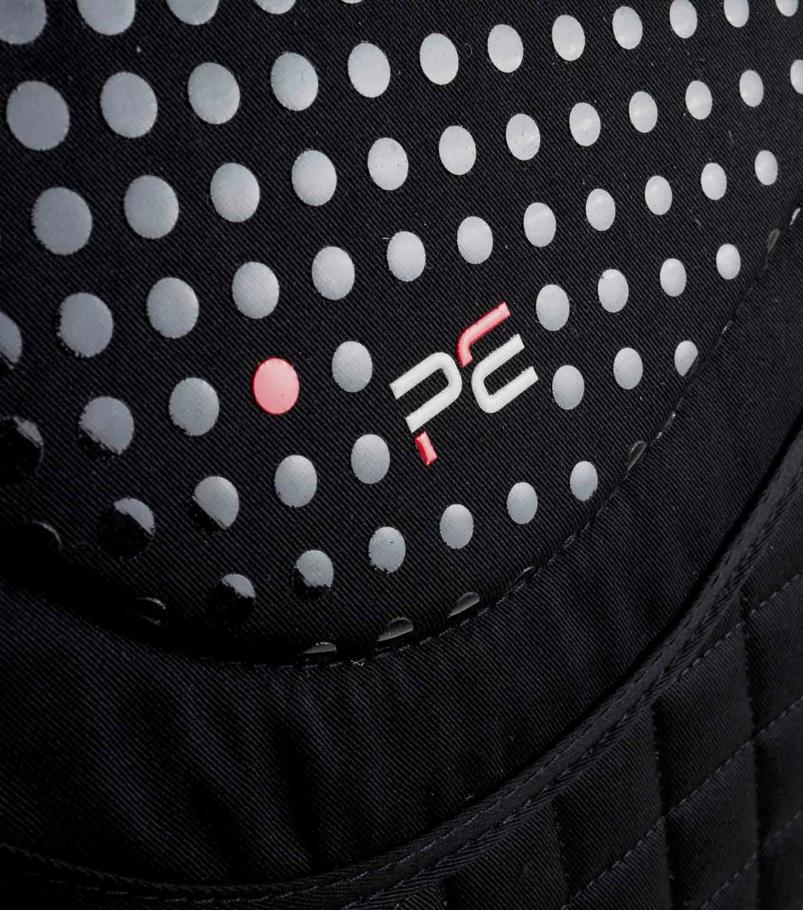Premier Equine Tech Grip Pro Anti-Slip Black Saddle Pad - GP/Jump Square. Close Contact Jumping Pad with Dots