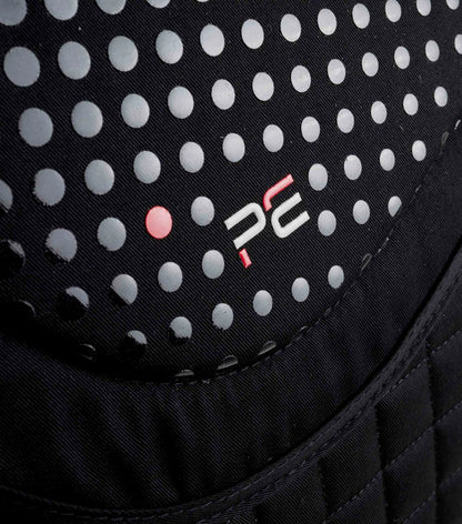 Premier Equine Tech Grip Pro Anti-Slip Black Saddle Pad - GP/Jump Square. Close Contact Jumping Pad with Dots