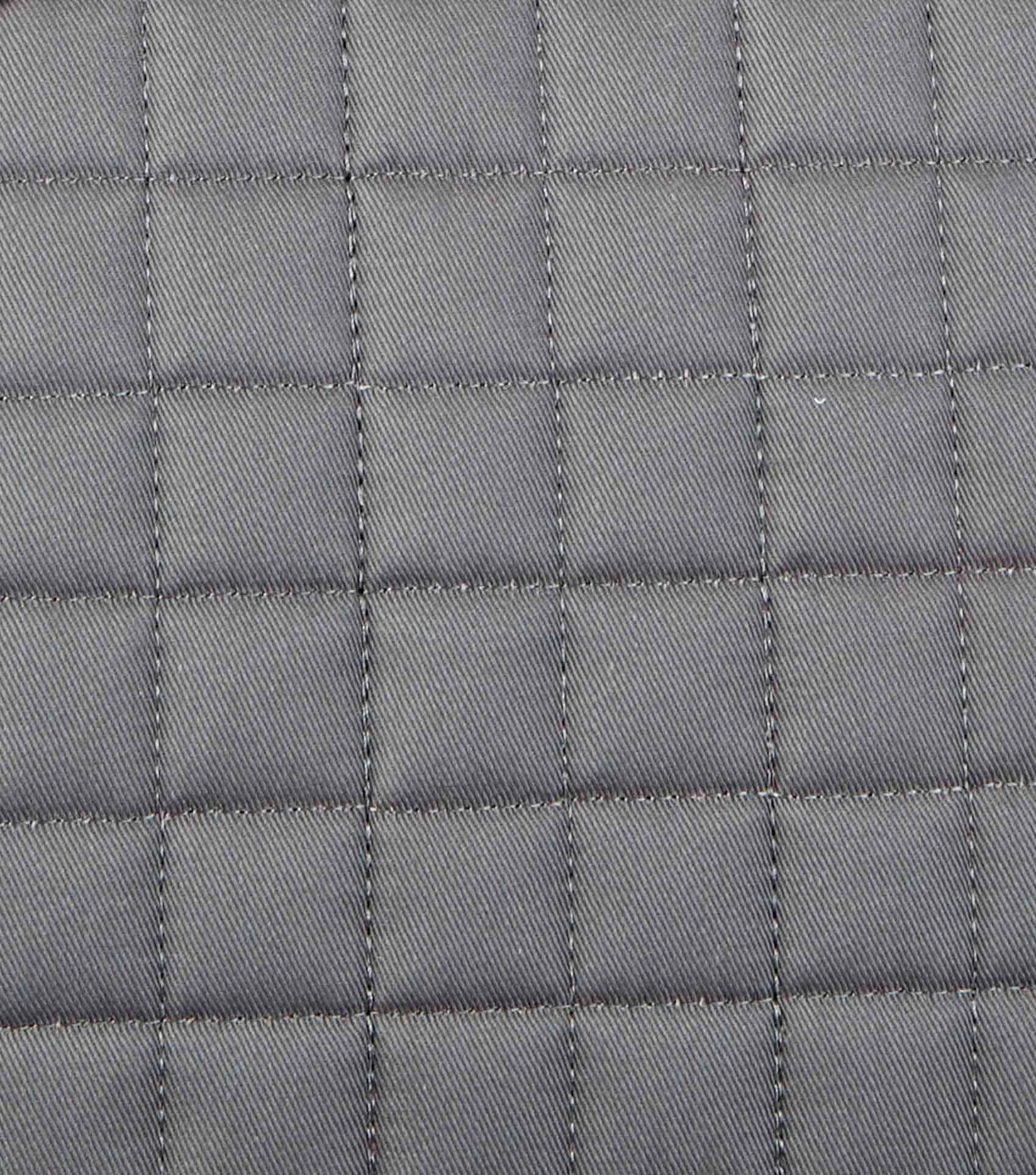 Gray Quilted Jumping Saddle Pad | Anti-Slip GP Square for Horse Riding | Premier Equine