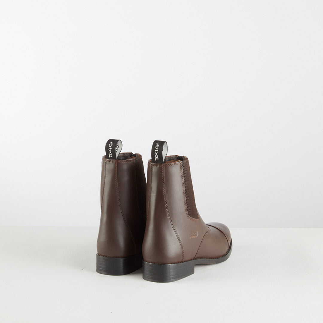 TOGGI Augusta Jodhpur Boots - Brown Leather Equestrian Footwear with Brogue Detail