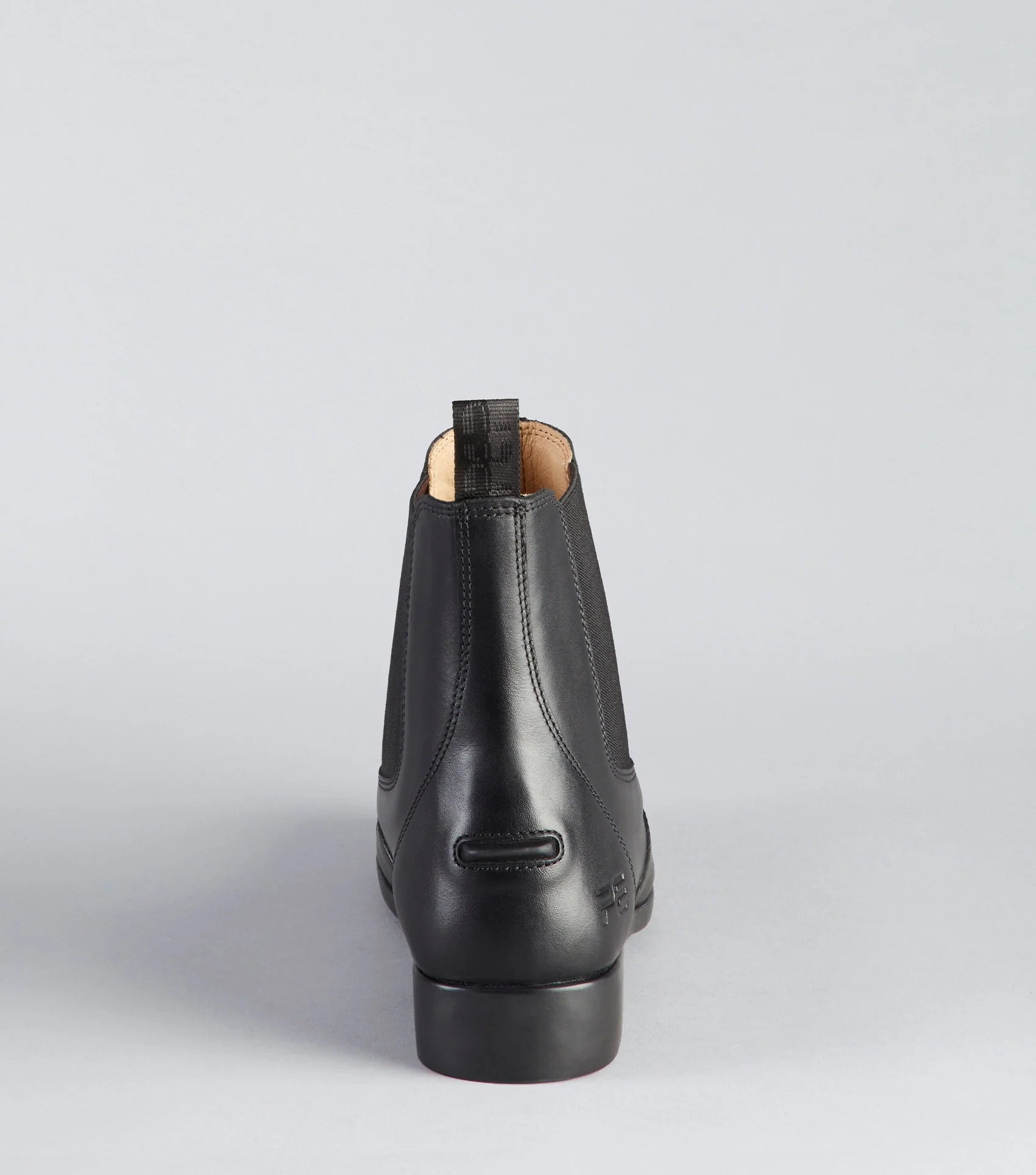 PREMIER EQUINE Torlano Black Leather Chelsea Paddock Boot - Back View, Equestrian Riding footwear