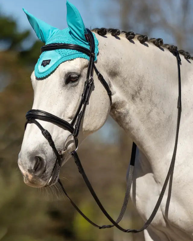 LeMieux Loire Fly Hood Azure - Horse Equestrian Equipment, Fly Protection