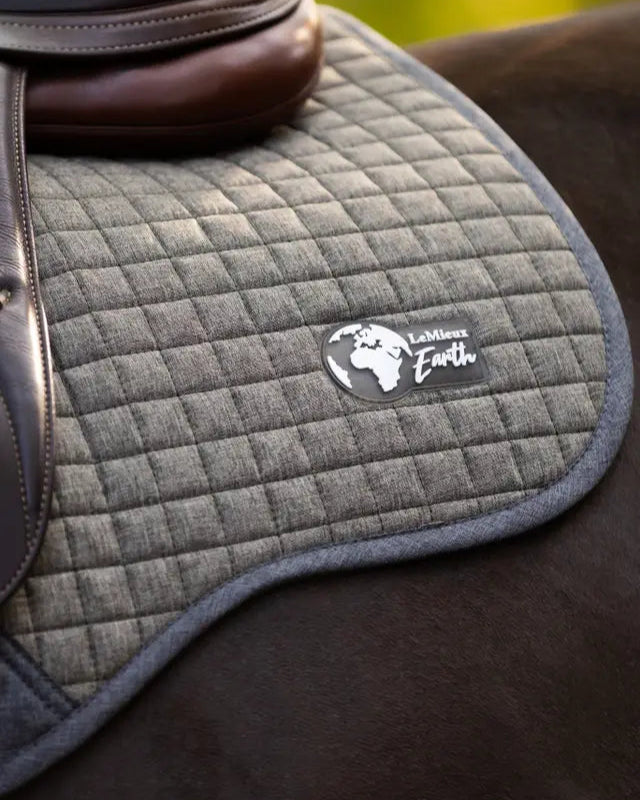 LEMIEUX EARTH GP SQUARE MOSS Saddle Pad - Sustainable Horse Riding Equipment