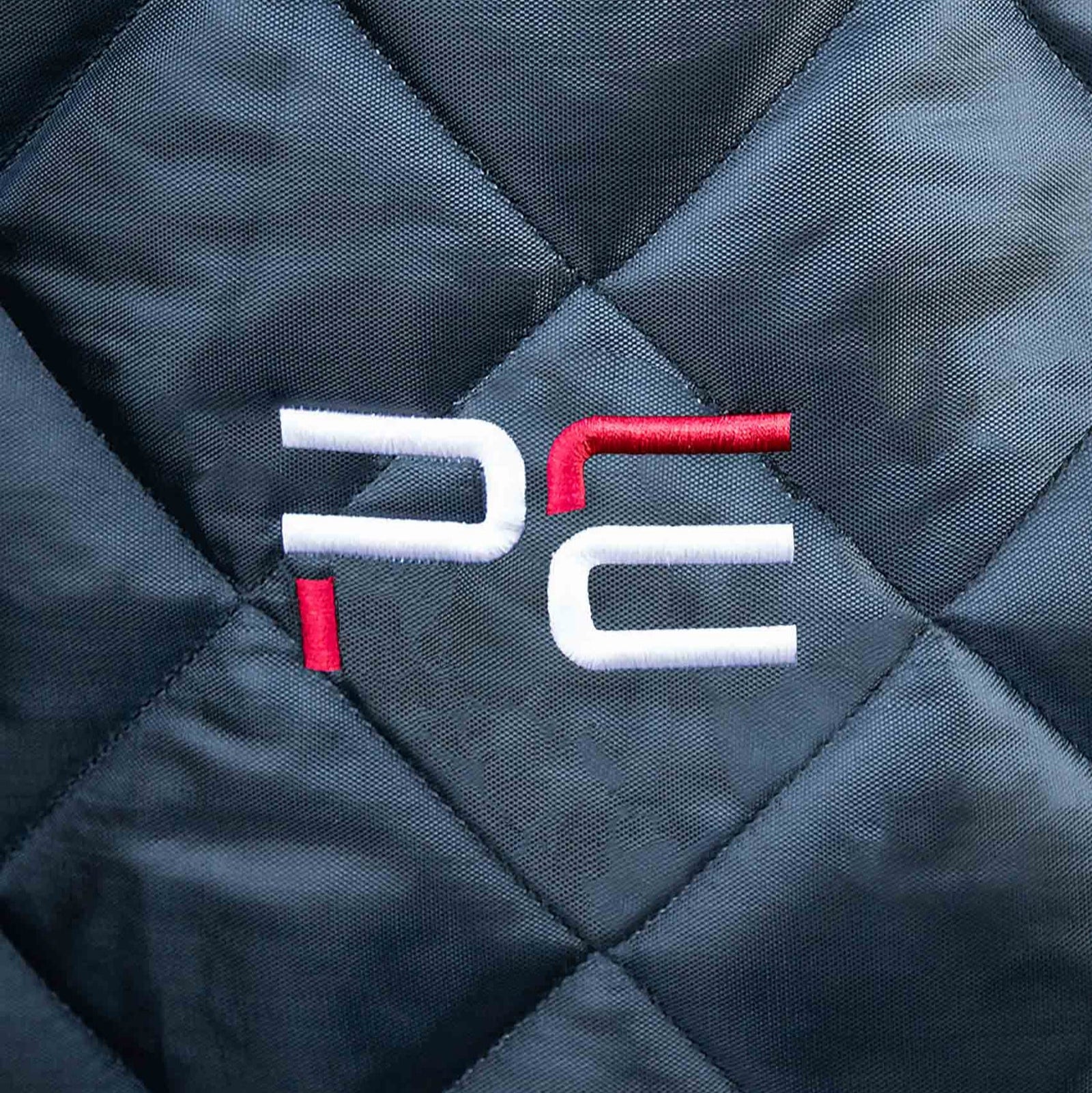 Premier Equine Stable Rug Black Logo - Quilted close up detail