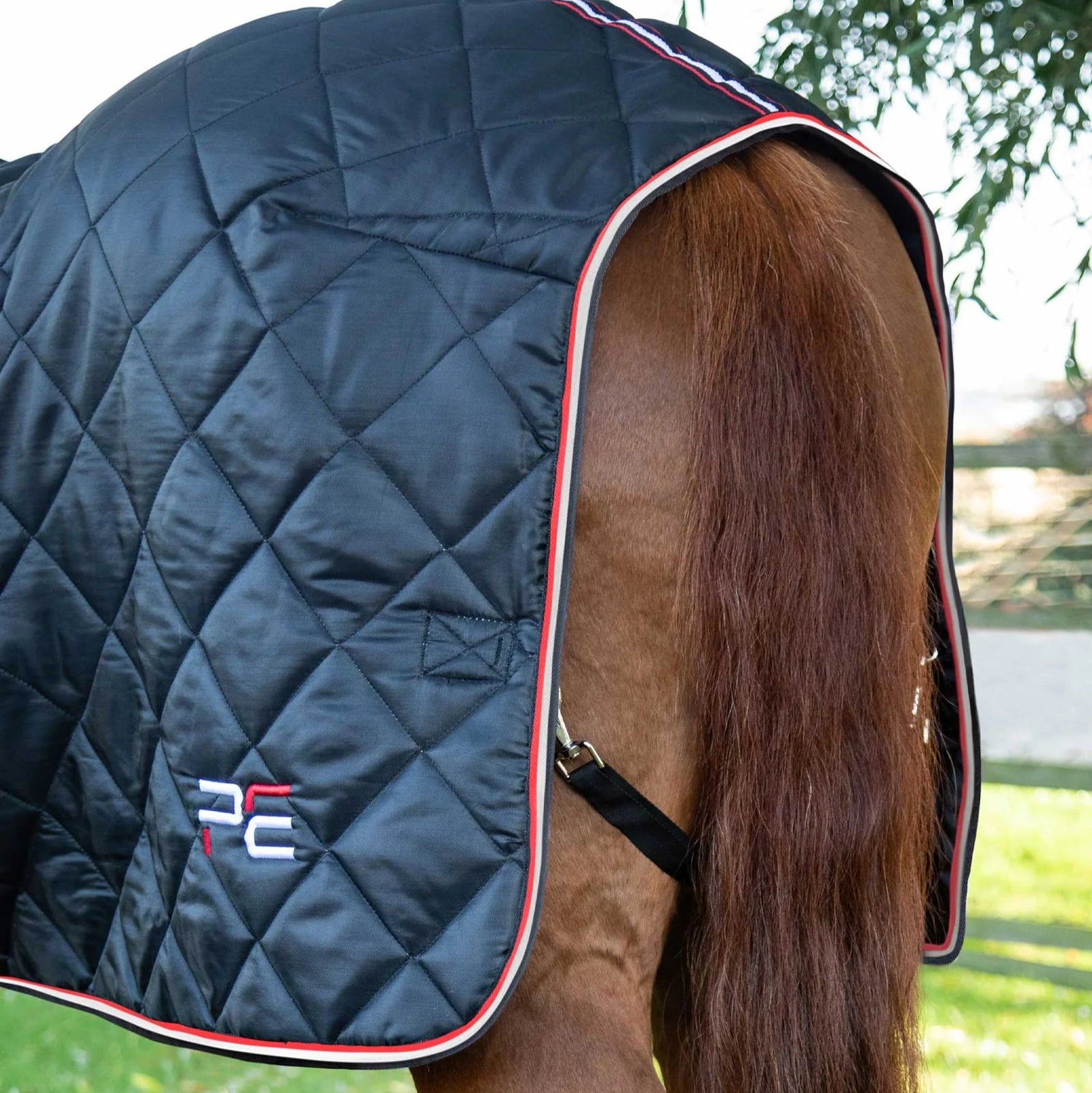 Premier Equine Black Quilted Stable Rug 100g - Horse Blanket, Equine Rug