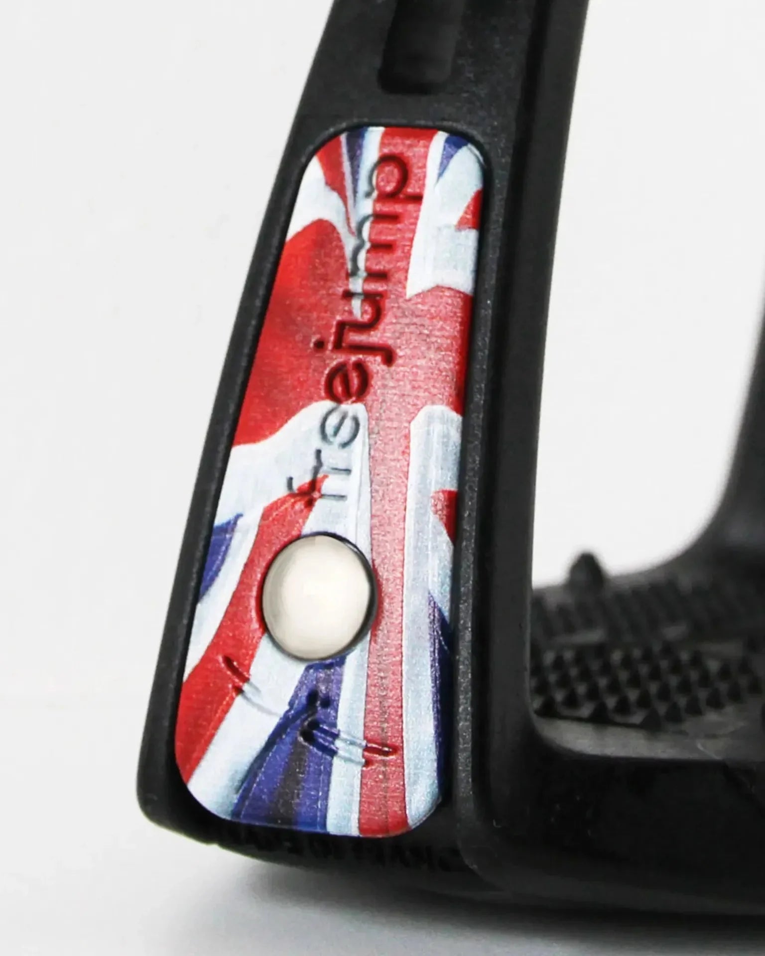 FREEJUMP SOFT'UP LITE Stirrup Pin - UK Flag Design | Equiflair