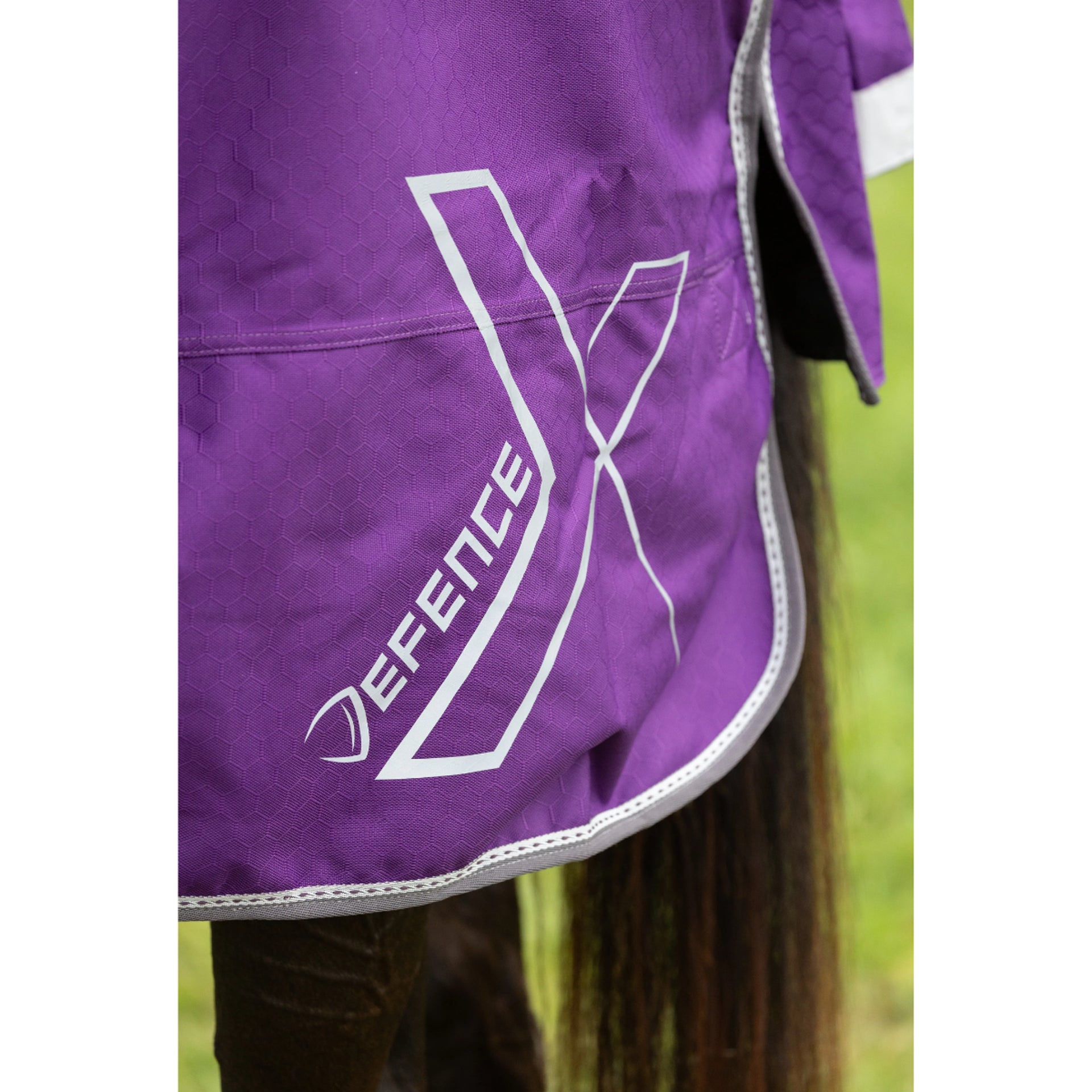 DefenceX Shield Purple Horse Turnout Rug | Waterproof with Detachable Neck | Equiflair