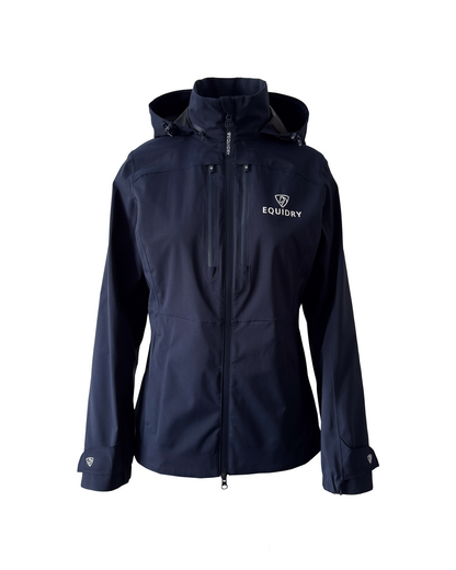 EQUIDRY Girl's Varsha Jacket Navy - Waterproof Riding Coat | Equiflair