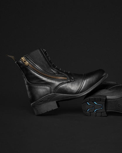 Mountain Horse Veganza Side Zip Paddock Jodhpur Boots Black