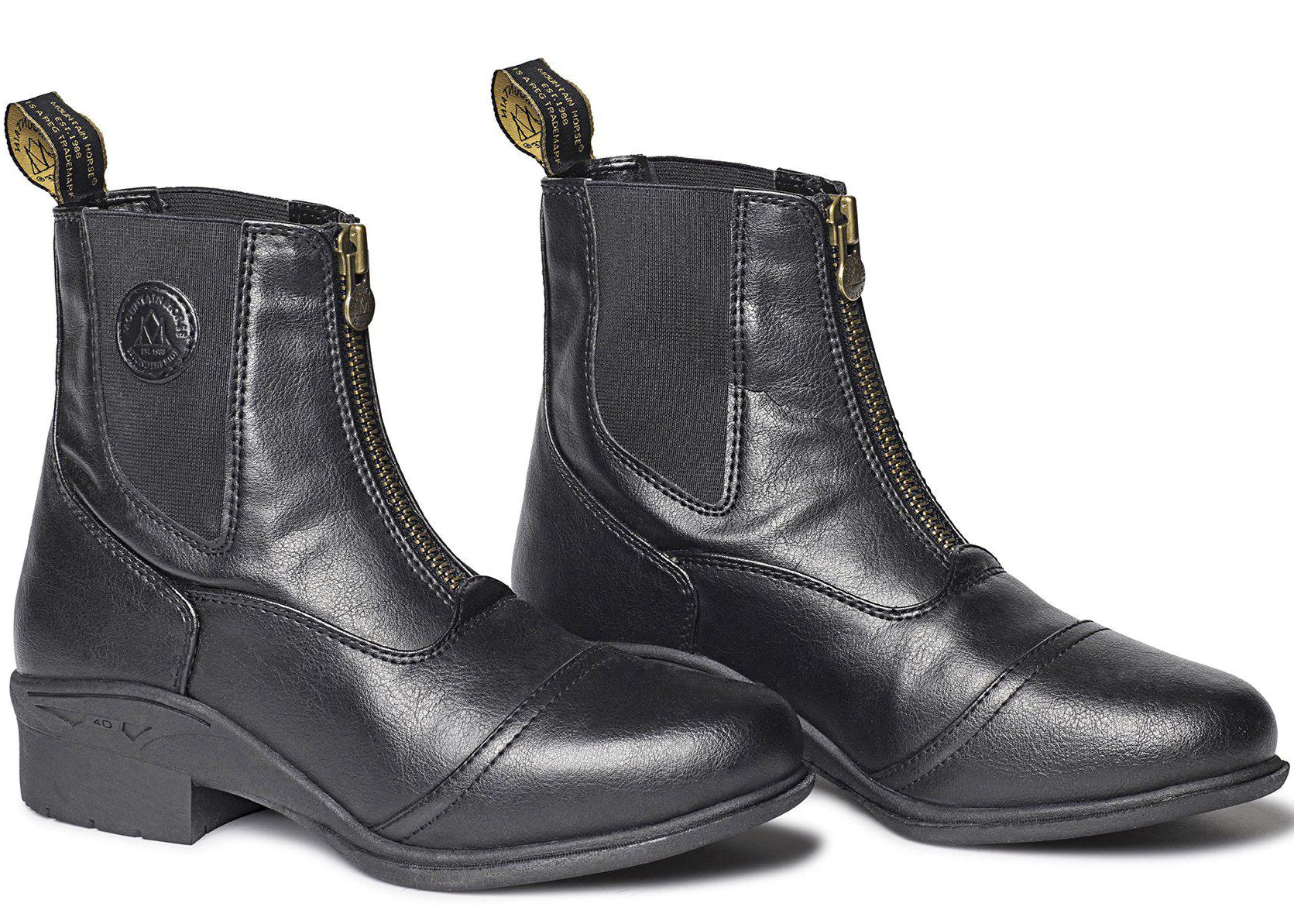 Mountain Horse Veganza Zip Paddock Boots Black