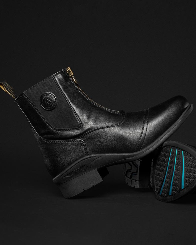 Mountain Horse Veganza Zip Paddock Boots Black