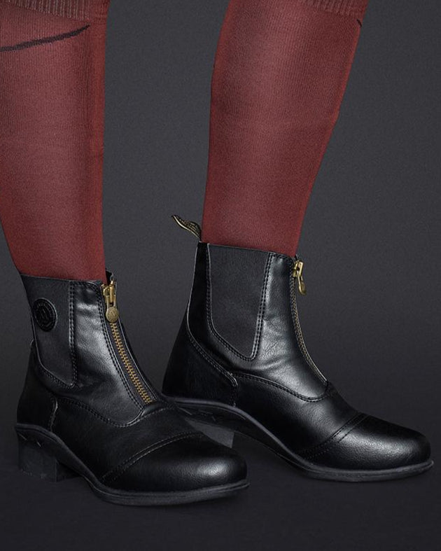 Mountain Horse Veganza Zip Paddock Boots Black