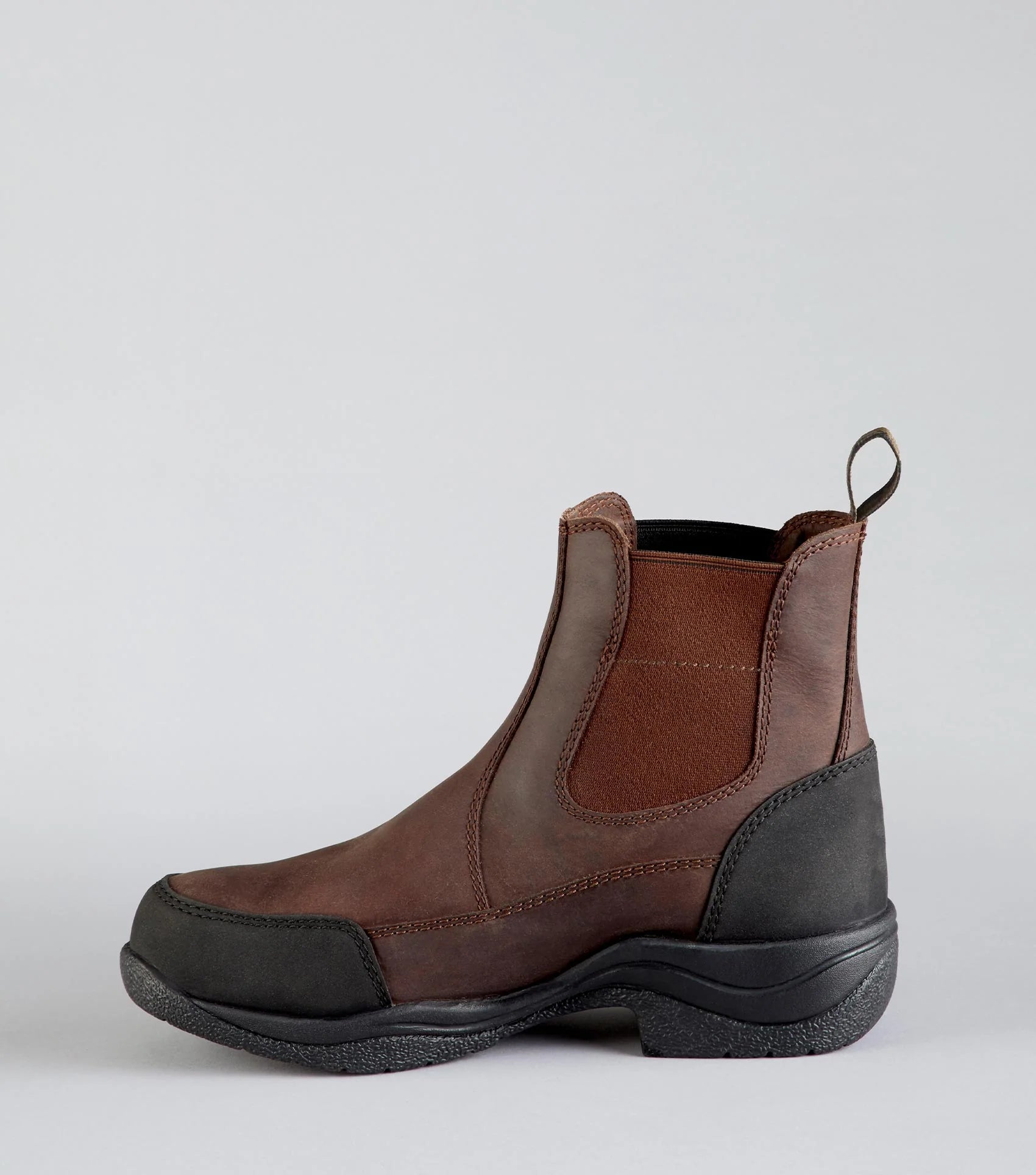 Premier Equine Vinci Brown Waterproof Riding Boot. Leather equestrian yard boot for women. Durable & comfortable.