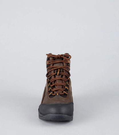 Premier Equine Vinci Waterproof Laced Boot - Brown Leather Equestrian Yard Boots