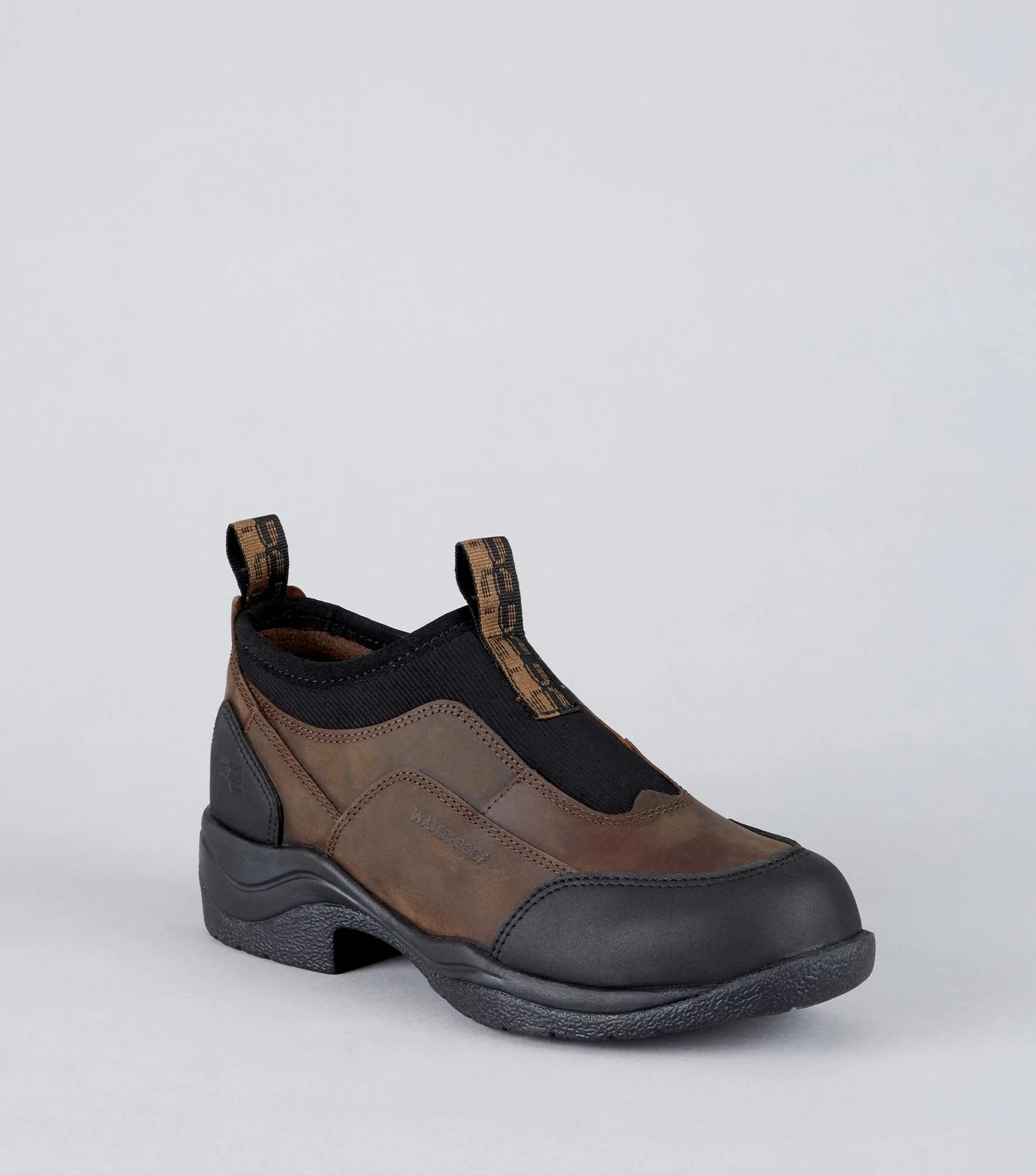 Premier Equine Vinci Waterproof Equestrian Shoe - Brown, Slip On Waterproof Shoe