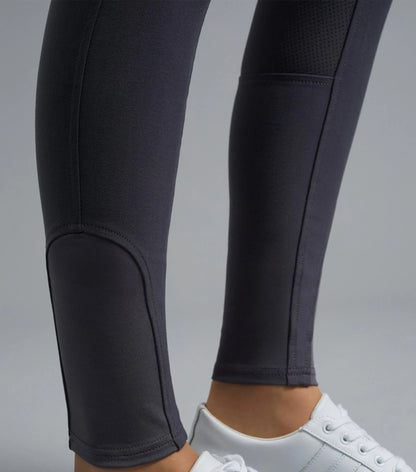PREMIER EQUINE Virtue Riding Breeches Anthracite: Ladies Full Seat Gel Breeches