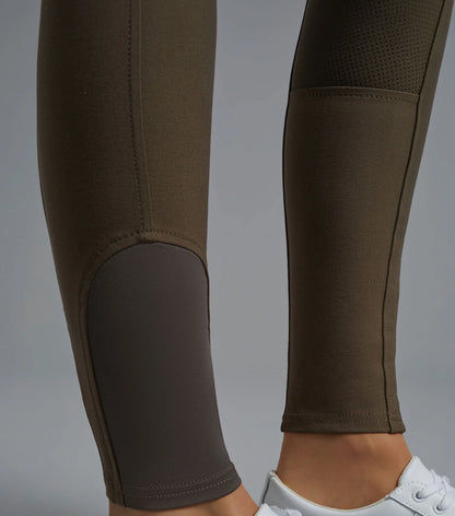 PREMIER EQUINE Virtue Dark Olive Riding Breeches Full Seat Gel - Equiflair