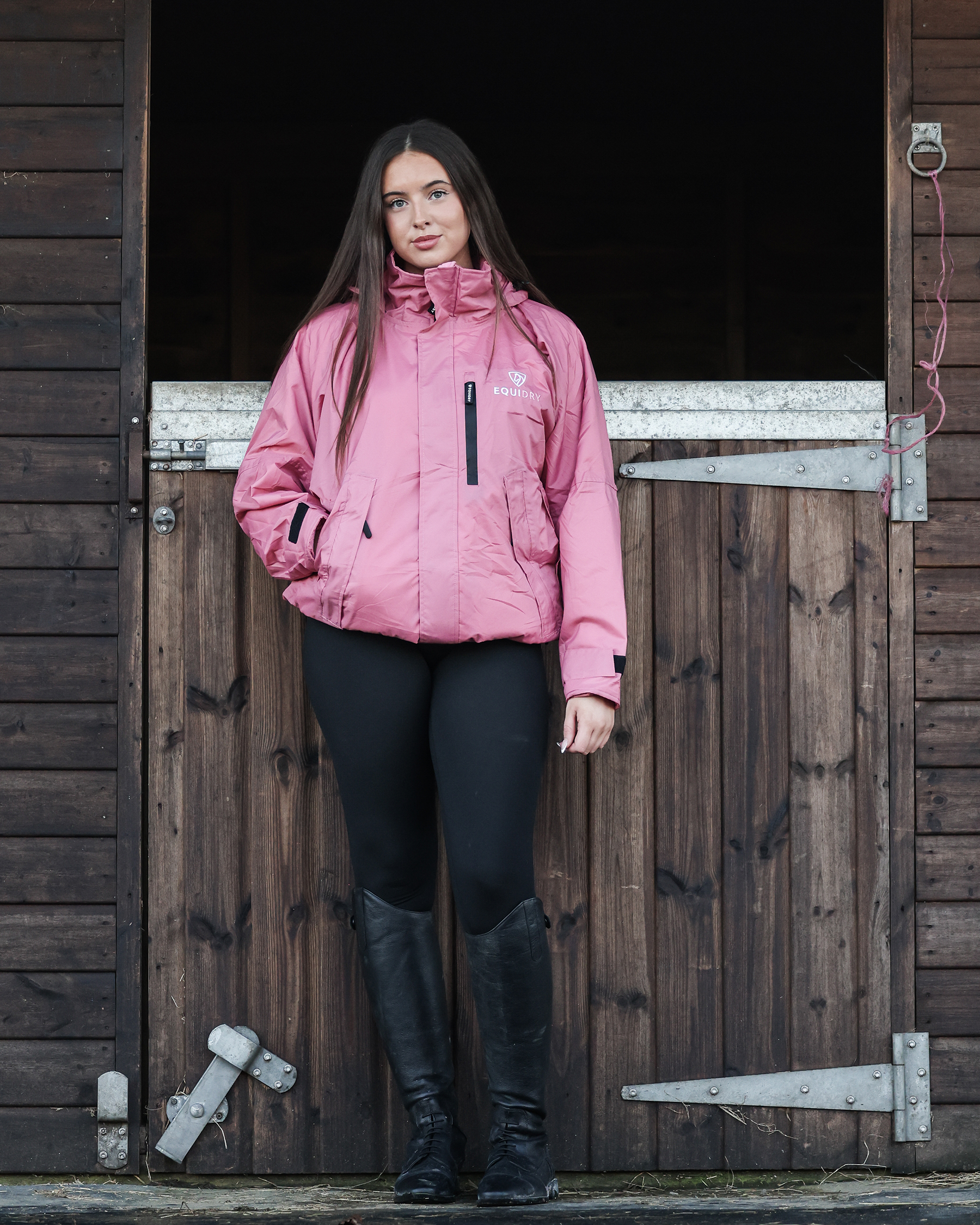 EQUIDRY Shortie Women's Thin Fleece Dusky Pink