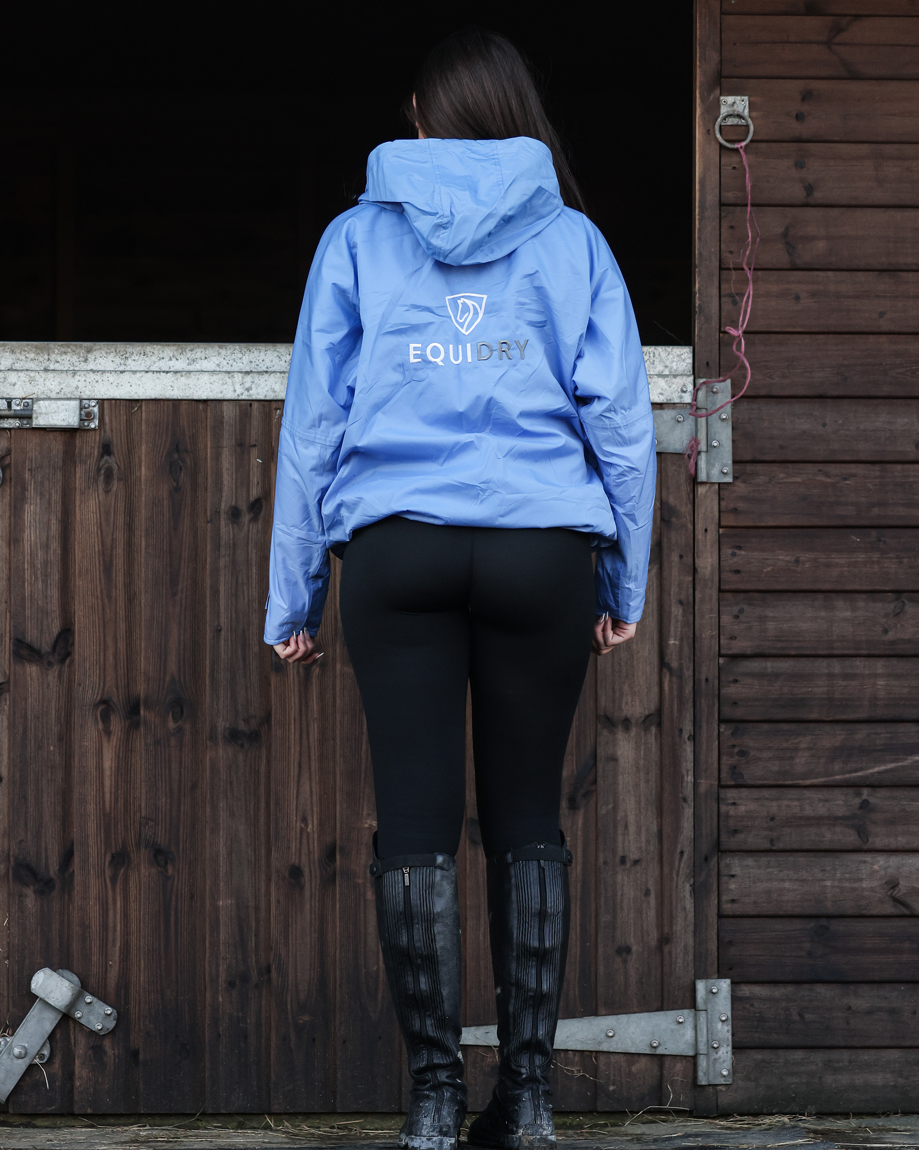 EQUIDRY Shortie Women's Thin Fleece Sky Blue